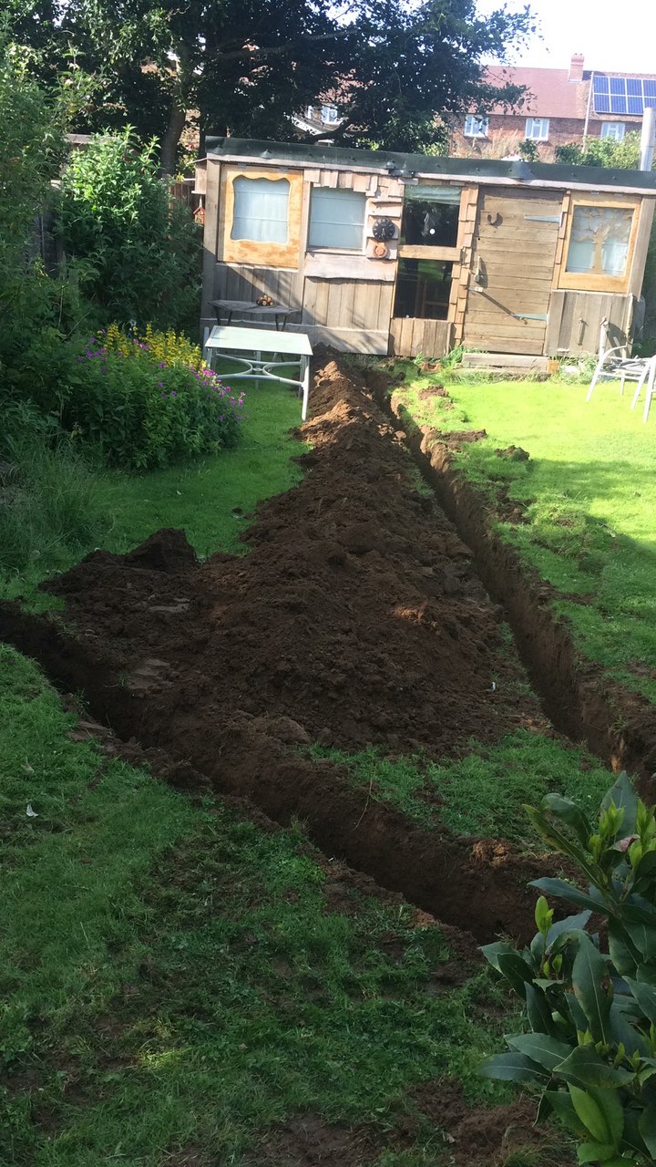  Trenches for power cables 