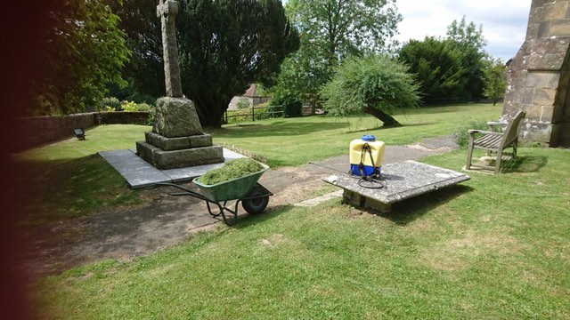  Mowing at a local churchyard 