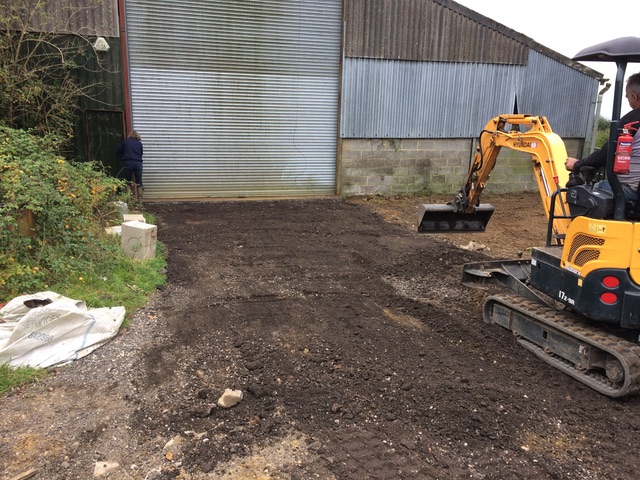  Tidying up after installing drains 