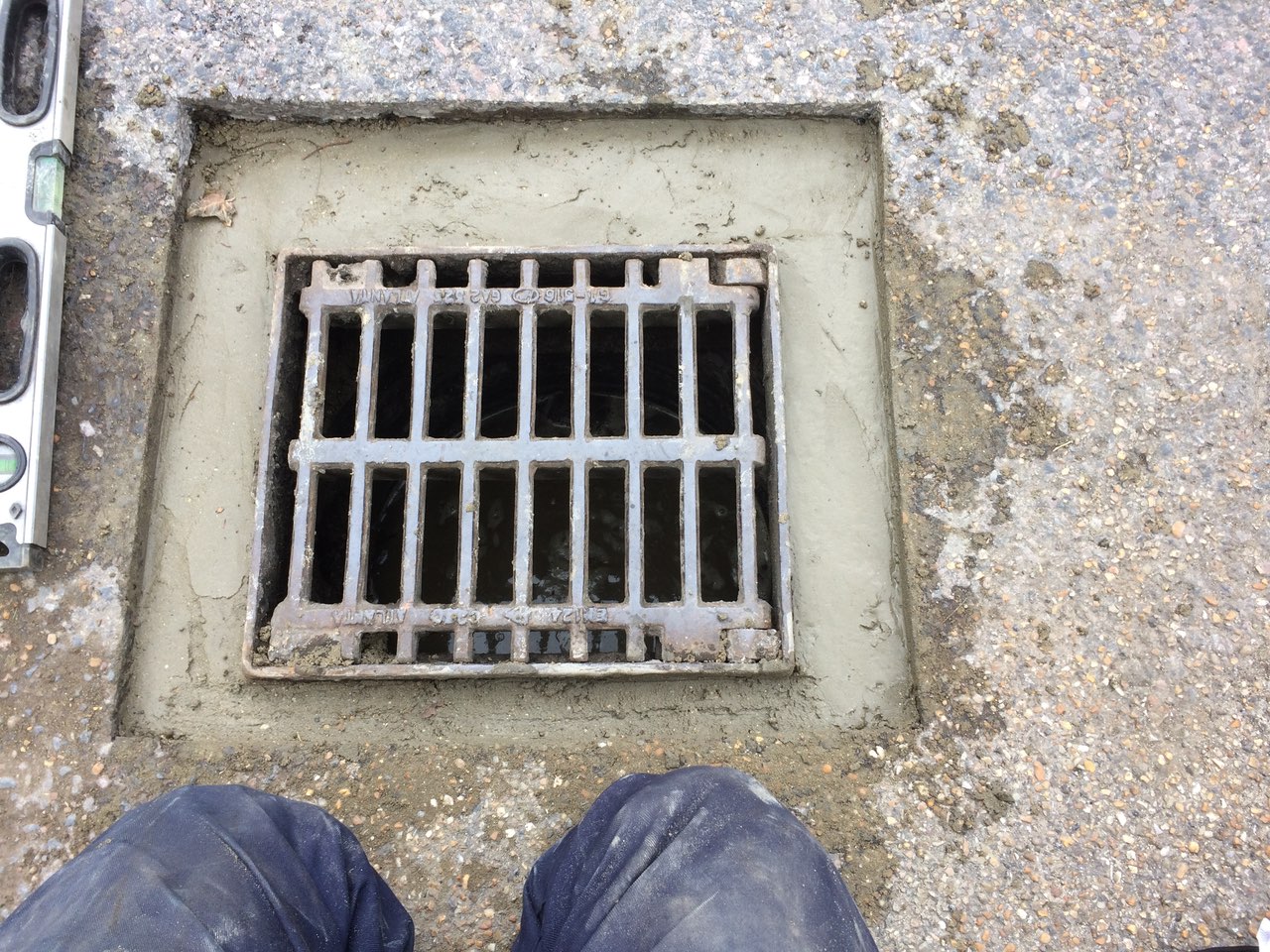  Raising sunken drain 